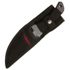 Gil Hibben Black Triple Pro Throwing Knife Set With Nylon Sheath - Solid Piece Stainless Steel, Black Oxide Coated - 8 1/2" Length