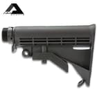 AIMS M4 Style Six-Position Collapsible Stock Assembly - Mil-Spec, Aluminum And Polymer Construction, Ambidextrous Sling Mount
