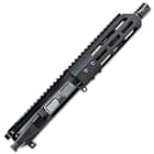 The assembly is made from 7075 aircraft-grade aluminum billets and has a 7 1/2” M4 contour barrel with a parkerized finish