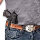 M48 OPS Concealed Belt Holster - Padded Polyester Construction, Front Arch Design, Thumb Strap