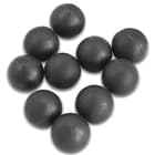 These rubber balls are for recreational use only and are designed to be used in most .43 caliber paintball rifles and pistols