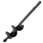 Drill Head Bit Digging Tool - Metal Construction, Black-Coated Finish, 3/8 Bit, Rust-Resistant - Length 8 1/2”, Width 1 1/2”