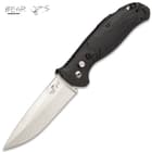 Bold Action XI Silver Pocket Knife - Automatic Opening, Sandvik 14C28N Stainless Steel Blade, G10 Handle
