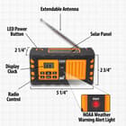 BugOut NOAA Weather Radio - Device Charger, 2200 mAH Lithium Ion Battery Backup - AM/FM, LED Flashlight, Emergency Alerts