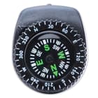 The small, 1” in diameter, floating compass has a tough ABS housing, and the bright white points are easy-to-read
