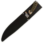 Jungle Suede Flyers Twin Sword Set With Scabbard - Crackled Black Finish, Suede-Wrapped Handles, Gold-Plated Accents - 19" Length