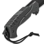 Black Legion Swamp Master Machete Knife With Sheath - Stainless Steel Blade, Textured TPU Handle, Lanyard - Length 24”