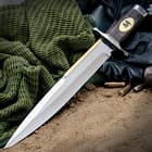 Gil Hibben "Expendables 2" Toothpick Knife And Leather Sheath
