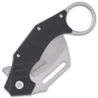 The liner lock, smooth opening knife is 5 1/2”, when closed, and a sturdy, metal pocket clip allows for ease of carry