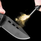 Black Legion Black Pocket Knife With Fire Starter - BOGO