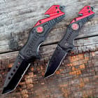 Assisted Opening Rescue Knife Set Firefighter
