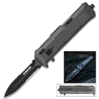 Schrade Viper OTF Assisted Opening Pocket Knife Serrated Spear Point