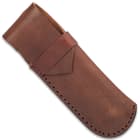 It can be carried in a premium leather belt sheath