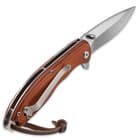 Timber Wolf Brown Pakkawood Pocket Knife