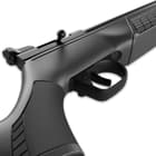 It has a rugged and water-resistant synthetic frame that’s compact, and it has a fully-adjustable rear sight
