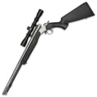 It has a 24” nitride-treated stainless steel barrel with a bullet-guiding muzzle, which is easy to maneuver in a tree-stand