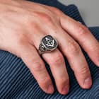 Masonic / Freemason Men's Stainless Steel Ring - Sizes 9-12