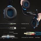 Professional Surround Sound Gaming Headset - Dynamic Sound, Noise Cancelling Microphone, Separate Volume Controller, Comfort Cushions