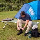 Trailblazer Heavy Duty Folding Steel Camping Cot With Carry Bag