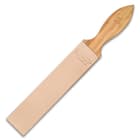 Kriegar Double Sided Paddle Strop - Smooth Buffalo Leather, Coarse Suede; Solid Hardwood - Sharpest Blade Edges Possible; Edge Maintenance or Finishing - Use with Any Blade: Knives, Razors - 2" Wide