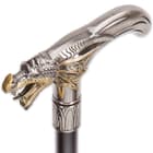 Roaring Silver and Gold Dragon Sword Cane
