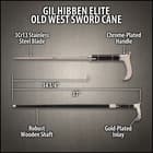 Gil Hibben Old West Custom Sword Cane