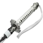 Nier: Automata Virtuous Contract Sword And Sheath - Stainless Steel Blade, Cast Resin Handle, Traditional Cord-Wrap, Cast Metal Tsuba - 39 3/4” Length