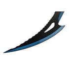 Havoc Blue Hunter Machete With Sheath - One-Piece Stainless Steel Construction, Cord-Wrapped Handle, Two-Toned Finish - Length 23 3/4”