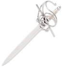 Classic Medieval Rapier Dagger With Scabbard - High Carbon Steel Blade, Bone Handle