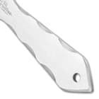 Gil Hibben Champion Throwing Knife Set With Sheath - Solid, One-Piece Stainless Steel Construction, Lanyard Hole - Length 11”