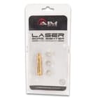 AIMS .223 Rem Laser Bore Sighter - Brass Construction, Red Laser, 5mW Power, 635/655NM Wavelength, Weighs 1.5 Oz