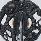 The monkey themed tsuba of the katana