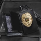 Concealed Weapon Permit Badge with Leather Case