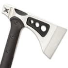M48 Woodsman Axe With Sheath - Camping Axe, 2Cr13 Cast Stainless Steel Head, Black Oxide Coating, Nylon Fiber Handle - Length 15 1/2”