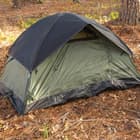 Intense Two-Person Dome Tent - OD, Door Awning, Rainfly, Rip-Resistant Polyester Shell, Fiberglass Pole Frame, Carry Bag - Dimensions 7'x 5'x 4'