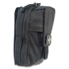 The tough nylon case is zippered and has a belt loop.