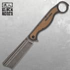 It has a 4 3/4” 3Cr13 stainless steel razor-style blade, which can be quickly deployed with the assisted opening mechanism