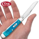 Case Caribbean Blue Trapper Pocket Knife Surgical