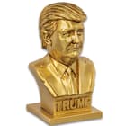 President Donald Trump Bust - Crafted Of Polyresin, Realistic Details, Collectible Display Piece - Dimensions 6 1/2”x 3 1/2”x 3”