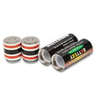 Battery Stash Safe - Two-Pack, Realistic Look, Metal And Plastic Construction, Water-Resistant - Dimensions 2”x 1/2”