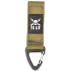 Three-Pack Black Tactical Clips - Nylon Webbing And ABS Construction - Dimensions 4”x 1”