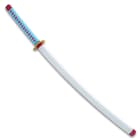 The anime sword shown in its scabbard