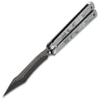 Grey Dragon Butterfly Knife Stainless Steel Blade,