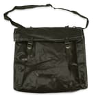 A large main flap goes over the top of to open and close the bag and is secured with two strong straps and buckles