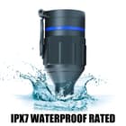 The riflescope’s all-metal housing is IPX7 waterproof rated.