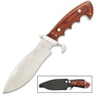 The Bloodwood Alaskan Survival Knife was designed by master knife maker Gil Hibben, an avid hunter and fisherman