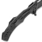 Rampage Tailwind Ball Bearing Pocket Knife - Stainless Steel Blade, Aluminum And Steel Handle, Pocket Clip - 4 3/4” Closed