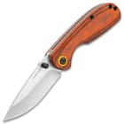 Timber Wolf Packhouse Pocket Knife - Stainless Steel Blade, Pakkawood Handle Scales, Liner Lock, Engravable Handle