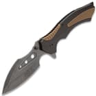 Black Ronin Tsunami Pocket Knife - 3Cr13 Stainless Steel Blade, Assisted Opening, Non-Reflective Finish, ABS And TPR Handle, Pocket Clip