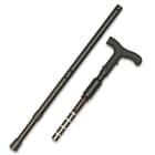 Zap Covert Cane With Flashlight And Stun Gun - LED Light, One Million Volts, Adjustable Height, Supports Up To 400 lbs